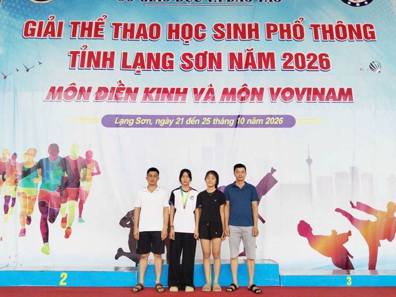 Giải Thể thao học sinh phổ thông tỉnh Lạng Sơn năm 2026" (diễn ra từ ngày 21 đến 25 tháng 10 năm 2026)